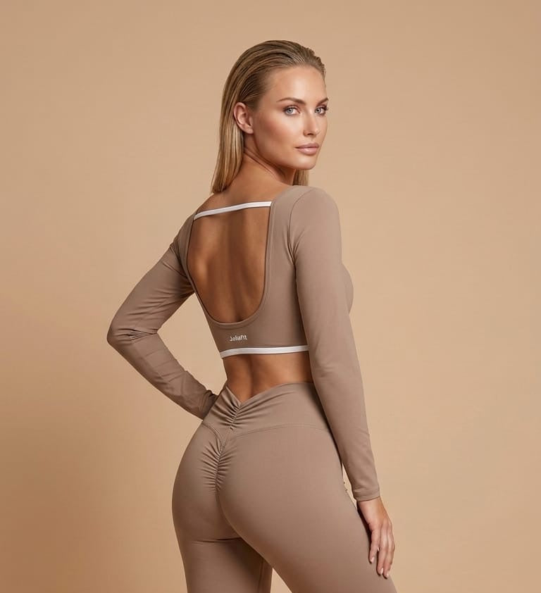 Brassière Dos Nu Beige - Sport Femme
