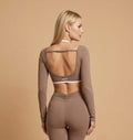Brassière Dos Nu Beige - Sport Femme
