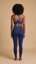Ensemble Legging & Brassière Bleu Midnight Dos Croisé