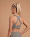 Brassière Dos Ajouré Kaki - Sport Femme